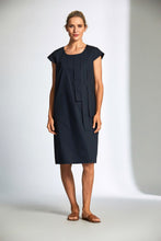 Load image into Gallery viewer, Peruzzi - Navy Cotton Dress
