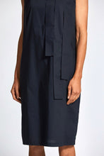 Load image into Gallery viewer, Peruzzi - Navy Cotton Dress
