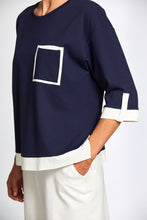 Load image into Gallery viewer, Peruzzi - Navy Top
