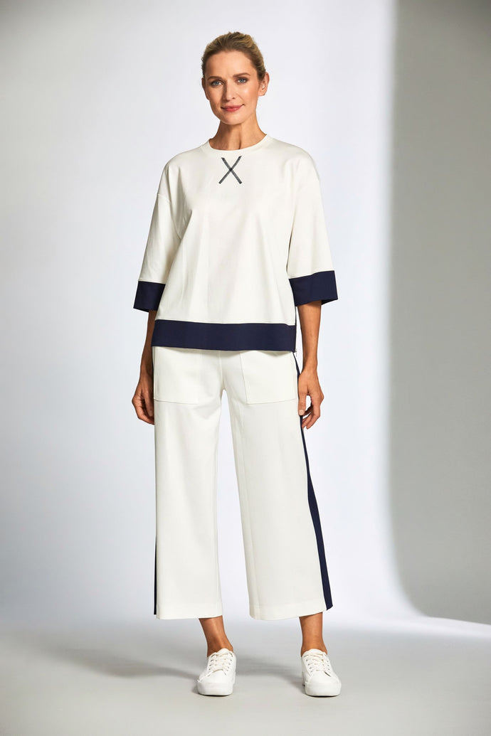Peruzzi - Cream Zip Top