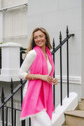 Park Lane - Herringbone Pink Scarf