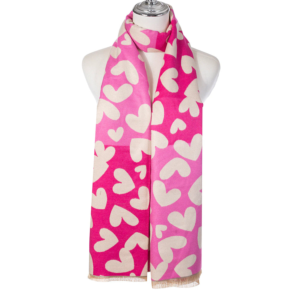 Park Lane - Fuchsia heart Scarf