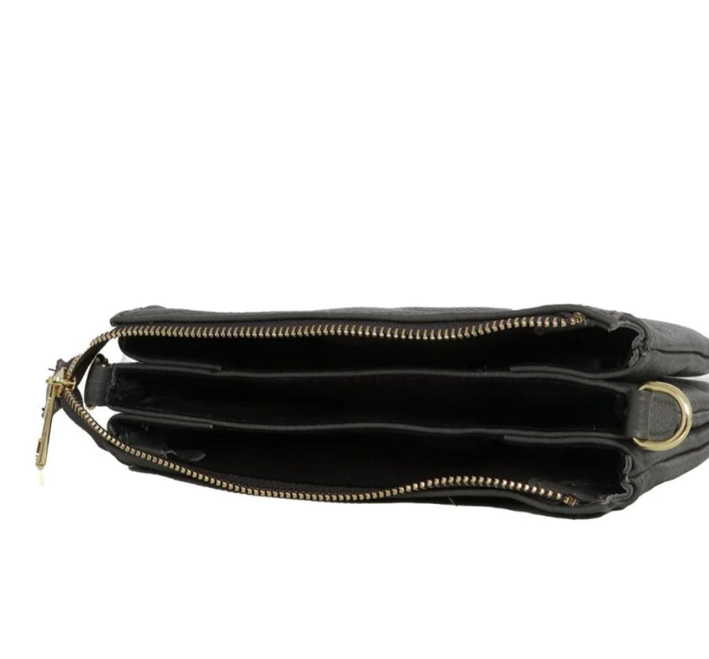 MSH - Triple Section Leather Bag