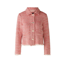 Load image into Gallery viewer, Oui - Red/White Tweed Blazer
