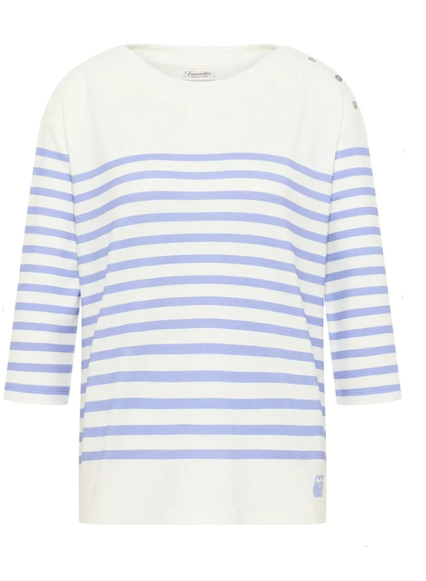Barbara Lebek - Blue/White print sweatshirt