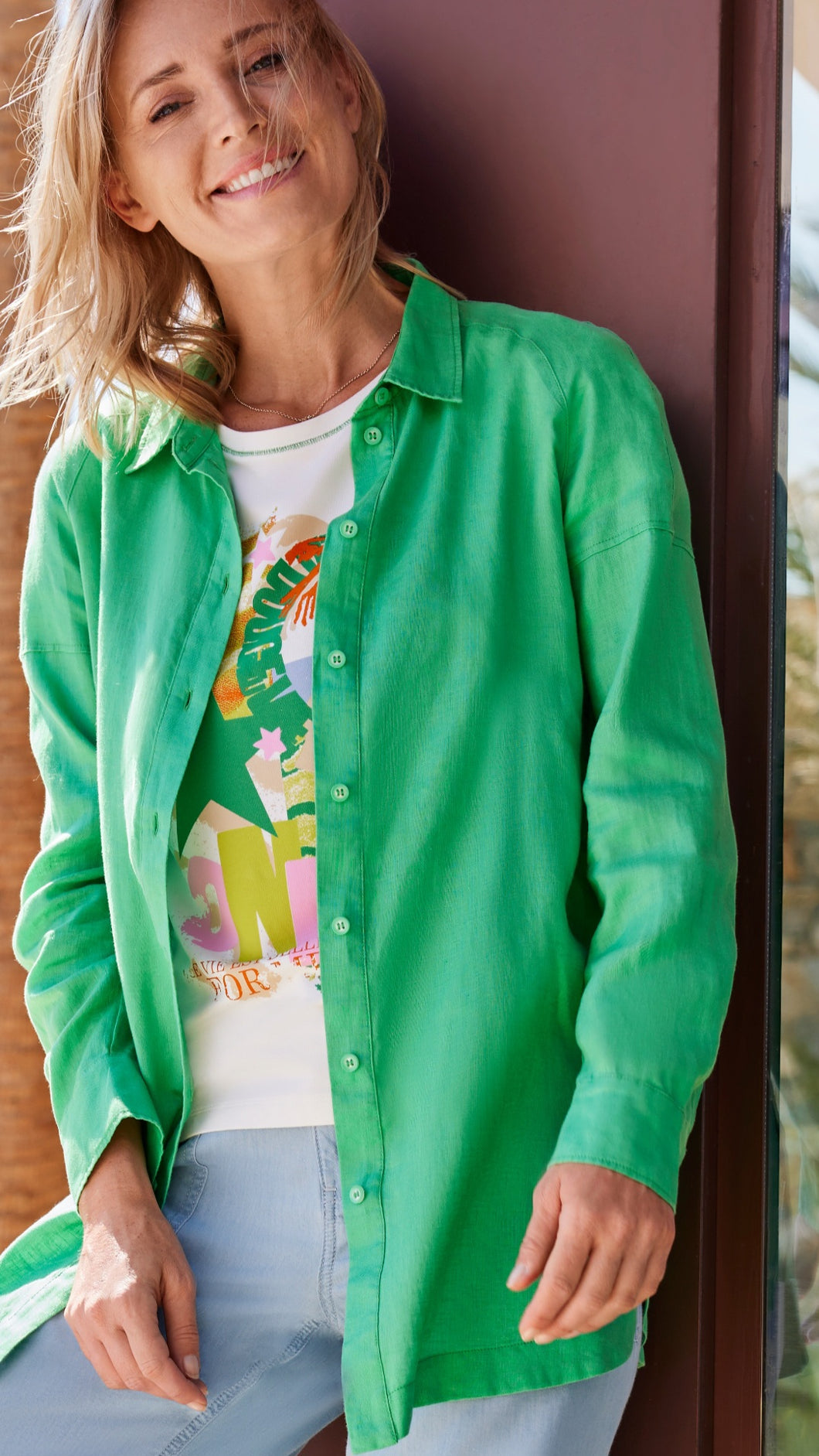 Barbara Lebek - Green Linen Shirt