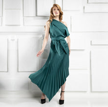Load image into Gallery viewer, Kevan Jon - Pleat Knee length Dress
