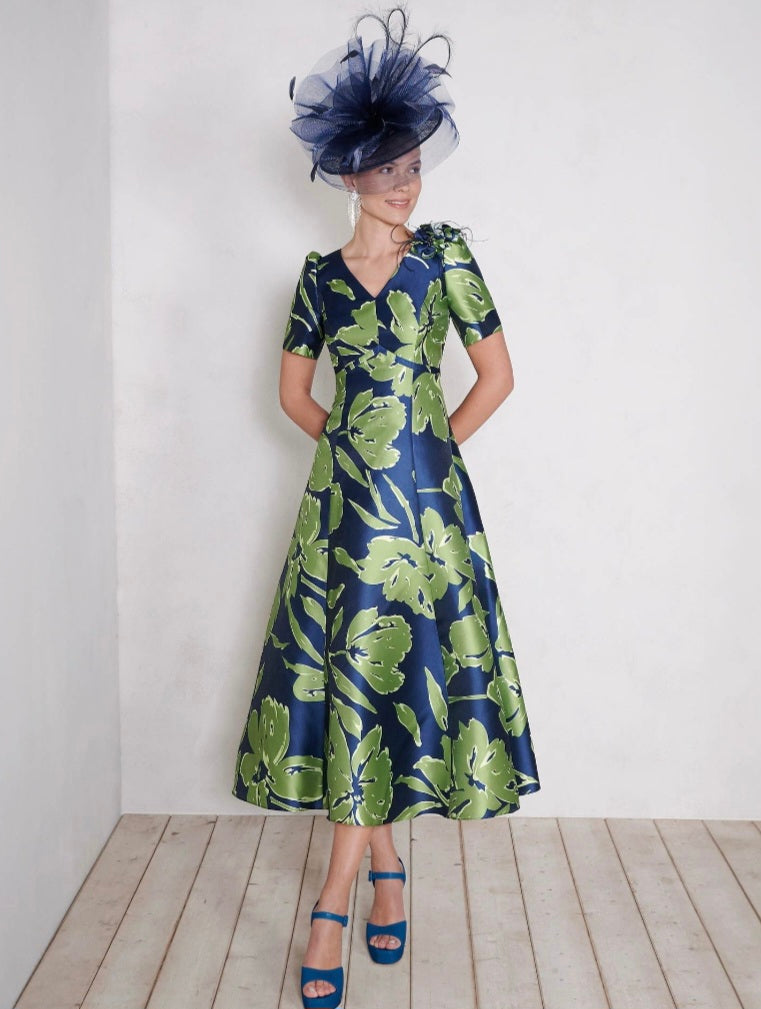 Couture Club - Green/Navy Dress