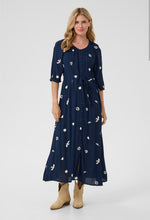 Load image into Gallery viewer, Cream - Navy Dress
