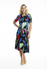 Load image into Gallery viewer, Orientique - Seychelles Short Sleeves Print Dress
