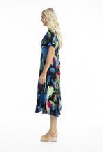 Load image into Gallery viewer, Orientique - Seychelles Short Sleeves Print Dress
