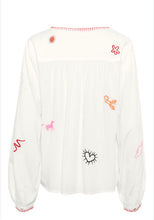 Load image into Gallery viewer, Cream - Off-White Embroidered Shirt
