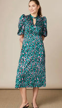 Load image into Gallery viewer, Fee&#39;G - Teal Animal Dress
