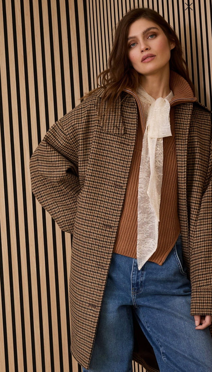 Oui - Tweed Coat