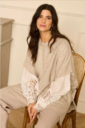 Cream - Poncho Pearl Jumper