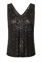 Load image into Gallery viewer, Cream - Sequin Vest Top
