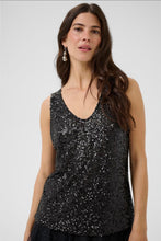 Load image into Gallery viewer, Cream - Sequin Vest Top
