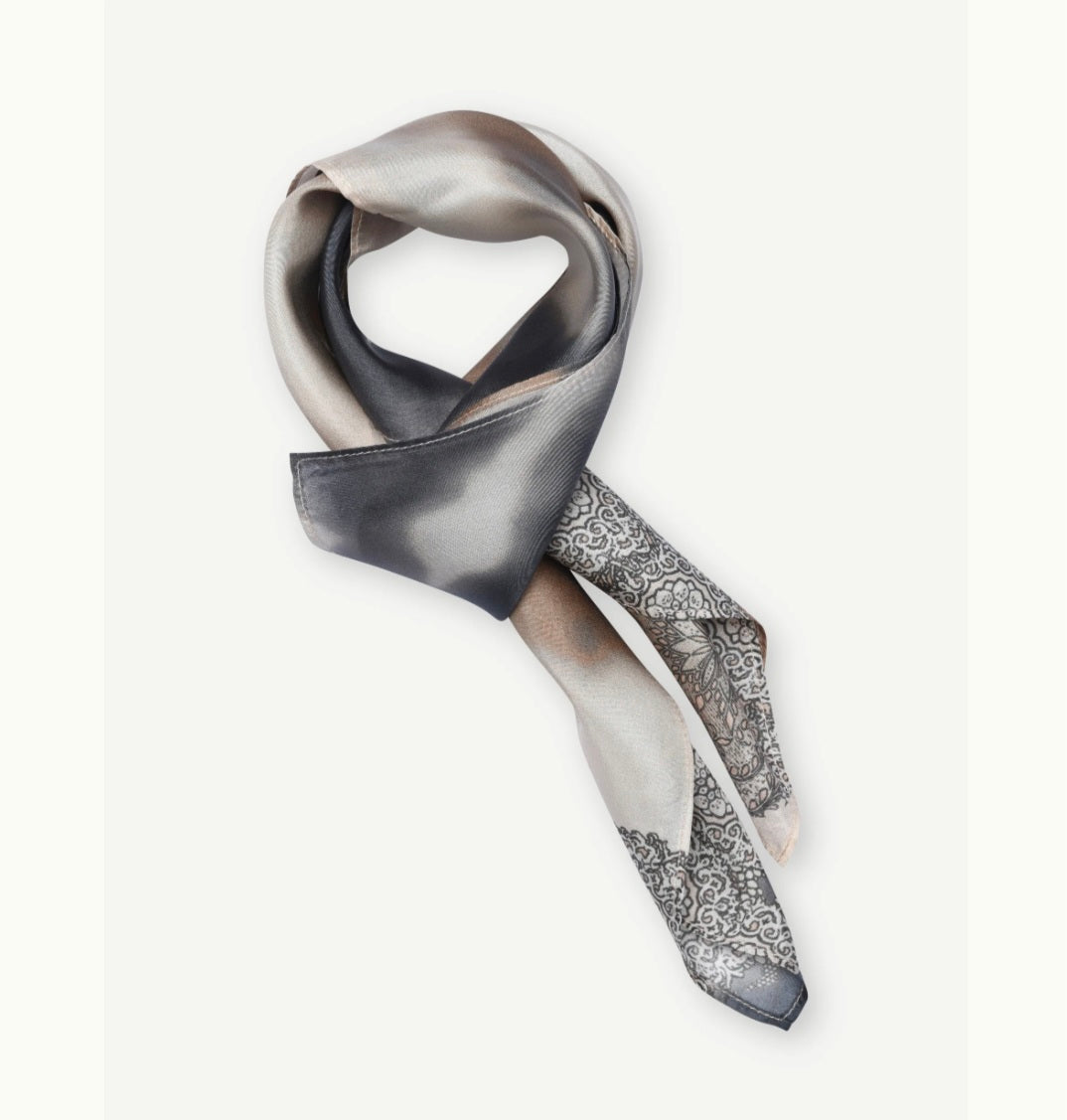 Gustav 60802 Multi Colored Camouflage Print Silk Scarf