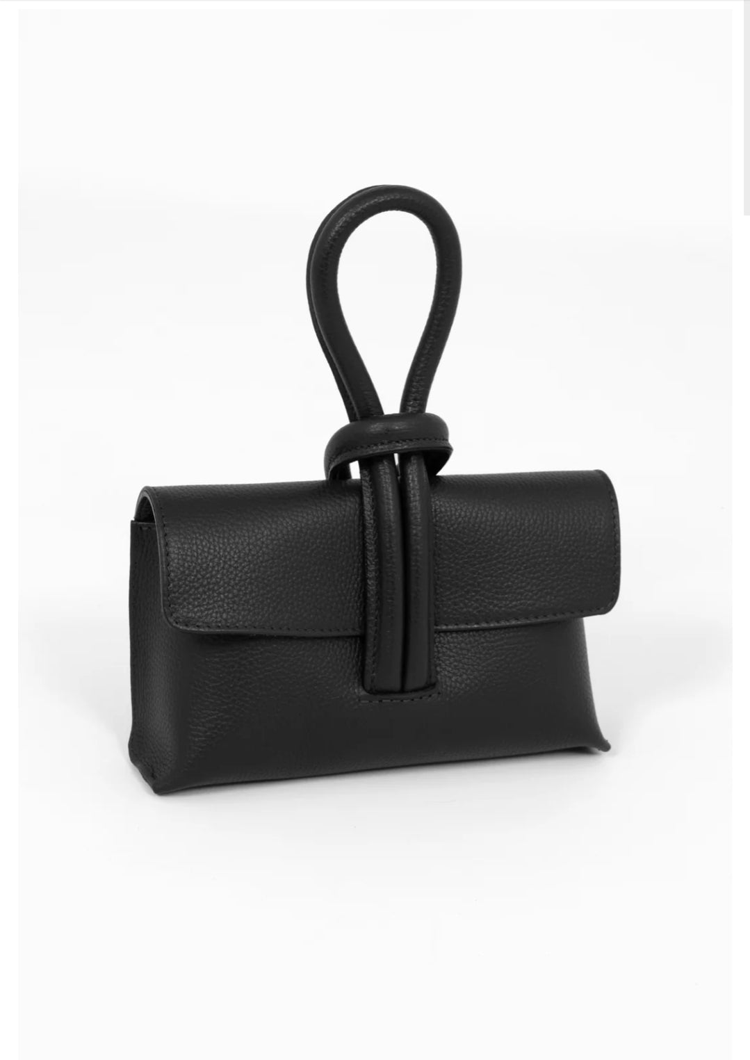 MSH Trixie Plebbled Italian Wristlet Clutch Bag