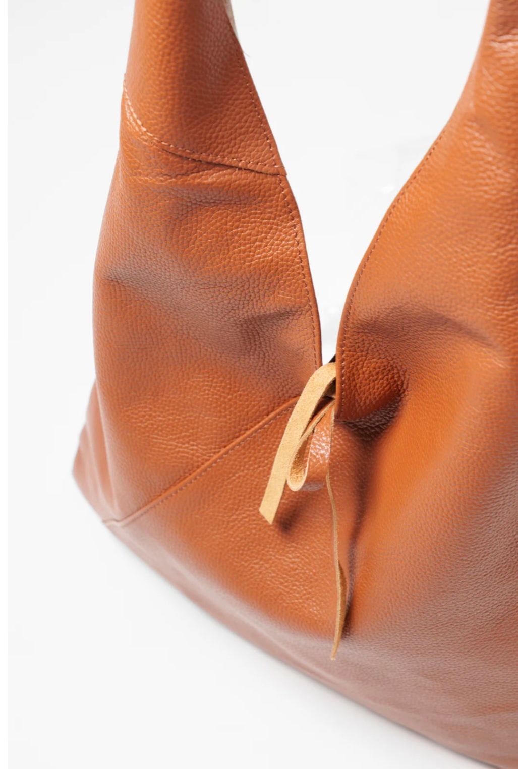 MSH Juno Pebbled Italian Leather Shoulder Bag