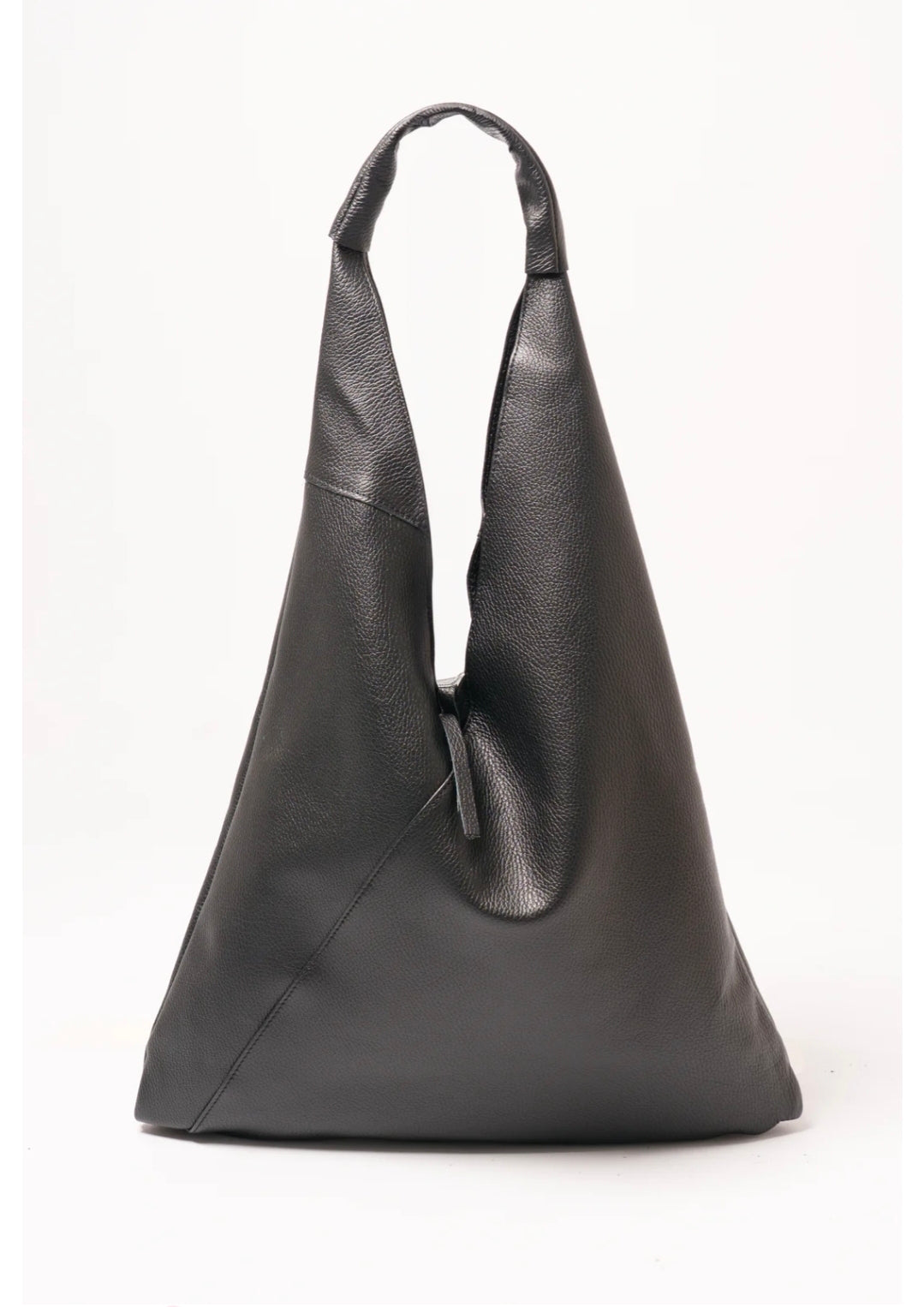 MSH Juno Pebbled Italian Leather Shoulder Bag