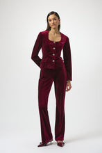 Load image into Gallery viewer, Joseph Ribkoff - Burgundy Velvet Jacket
