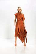 Kevan Jon - Pleat Knee length Dress