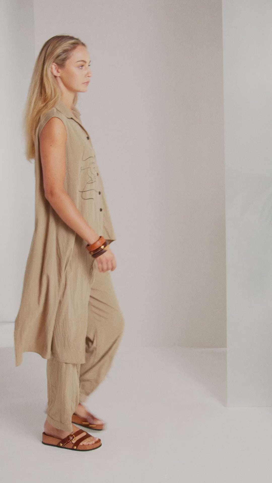 Naya Pull-On Trouser With Zip Cuff Detail 222