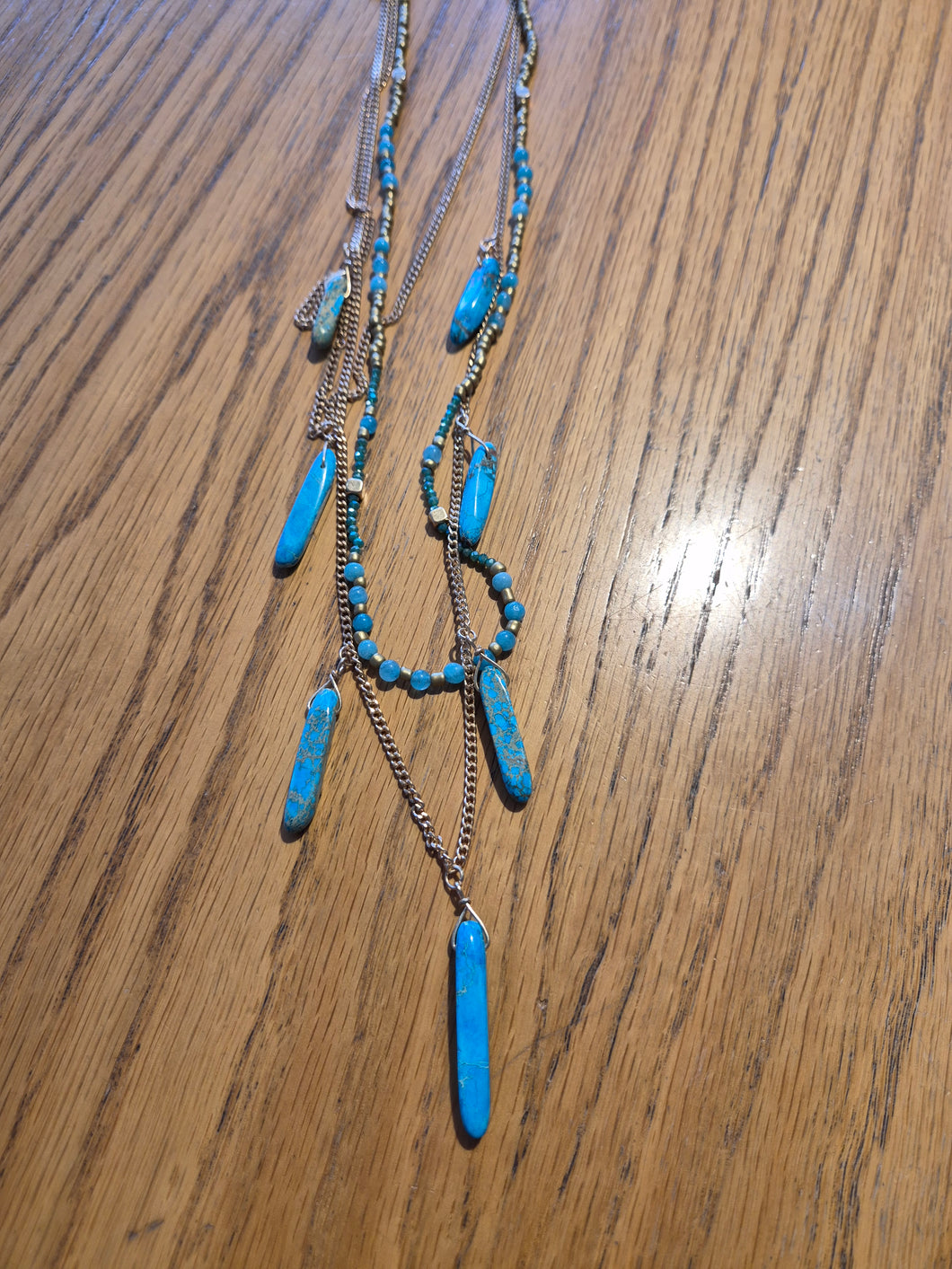 Envy - Gold with Turquoise Necklace