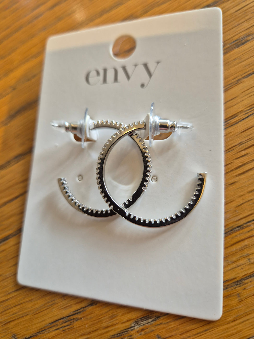 Envy - Silver Diamanté Earrings