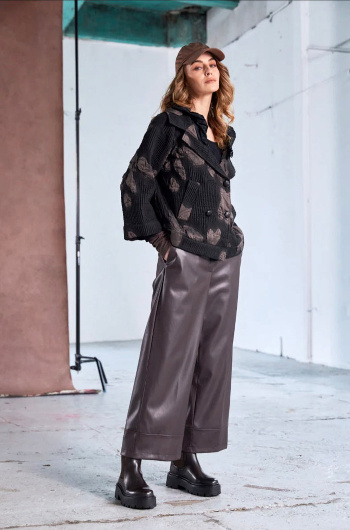 Naya - Faux Leather Trouser
