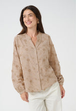 Load image into Gallery viewer, Cream - Taupe Embroidered Shirt
