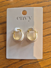 Load image into Gallery viewer, Envy - Enamelled Hoop Earrings
