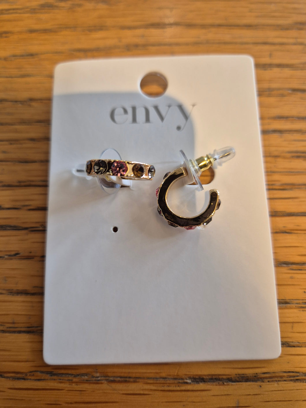 Envy - Small Stone Hoop Earrings