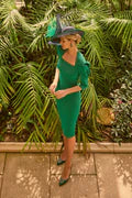 Veni Infantino - Teal Puff Sleeve Dress
