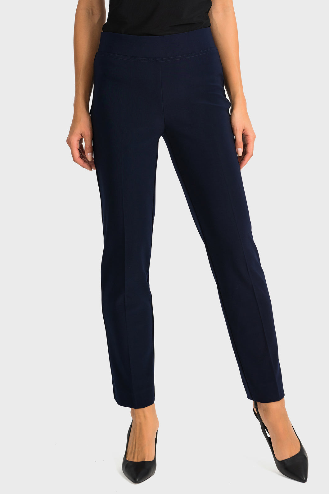Joseph Ribkoff - Luxury Jersey Navy Pull On Trousers With Back Split
