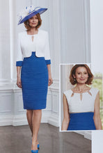 Load image into Gallery viewer, Condici - Cream &amp; Cobalt blue outfit

