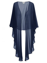 Load image into Gallery viewer, Gina Bacconi - Chiffon mid-length wrap in colours
