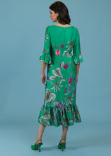 Load image into Gallery viewer, Fee&#39;G - Green Floral Dress
