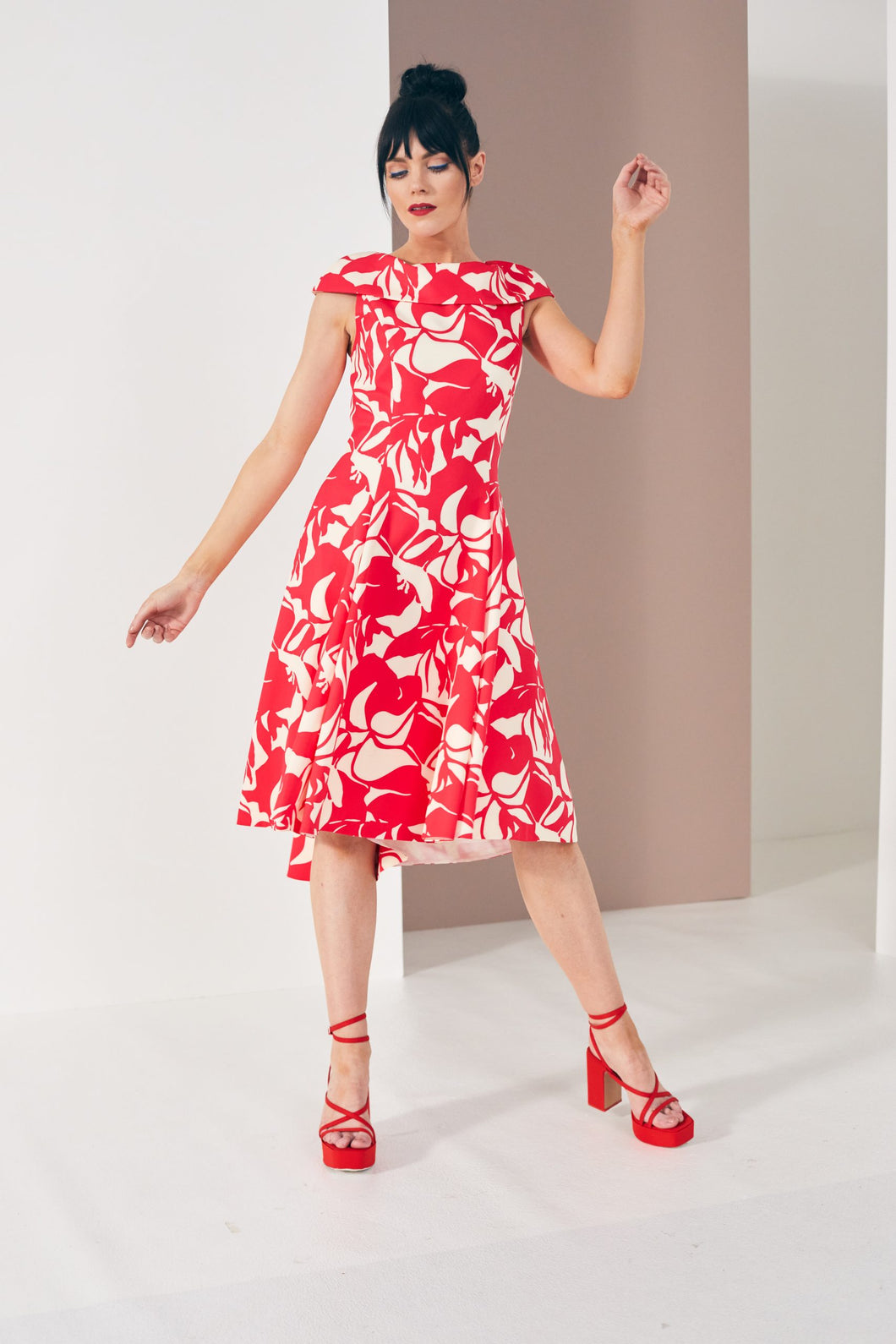 Kate Cooper - Red print dress