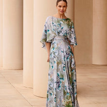 Load image into Gallery viewer, Couture Club - Satin green Printed Dress
