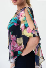 Load image into Gallery viewer, Joseph Ribkoff - Multi print cape dress
