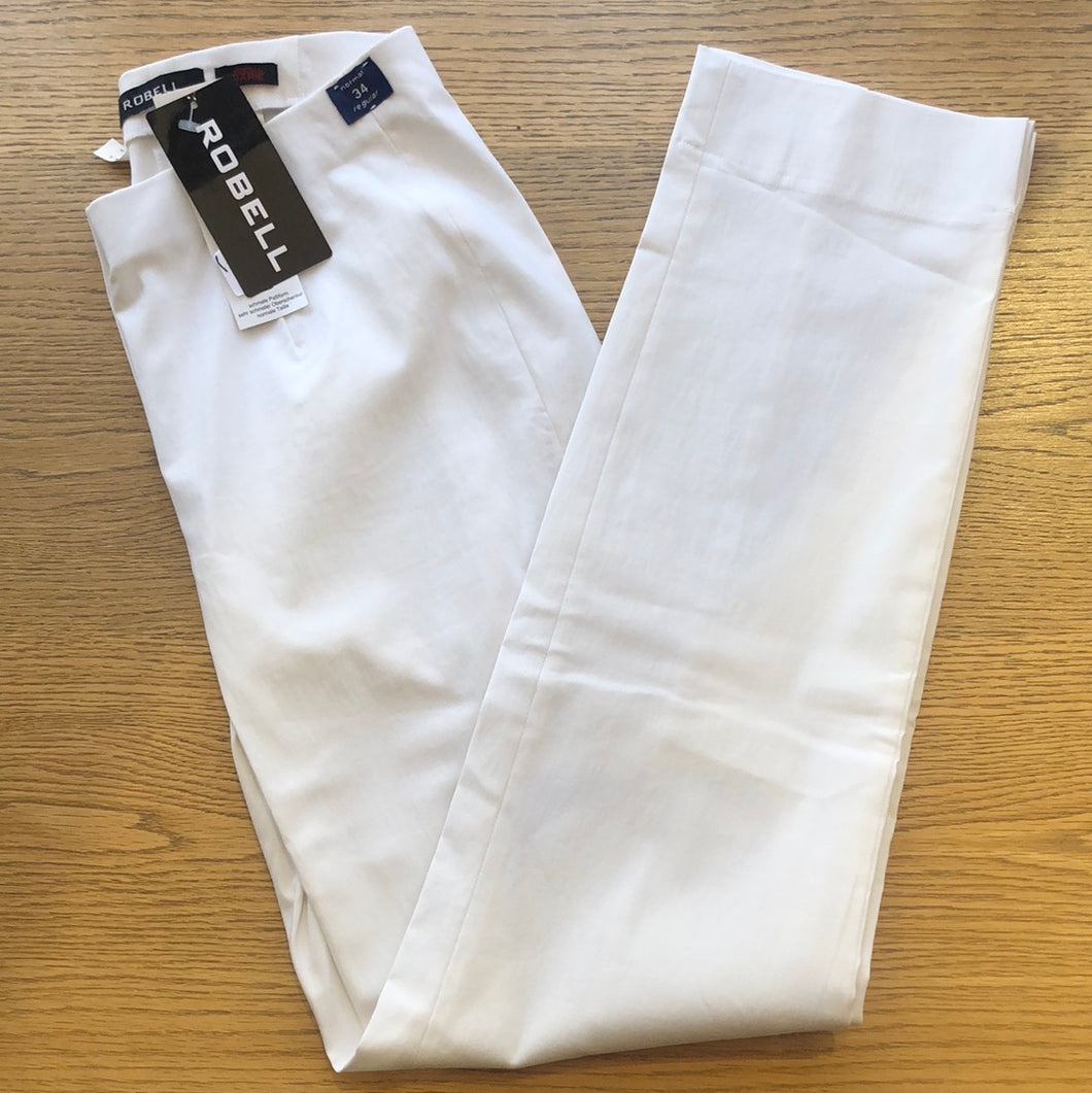 Robell - White Marie Trousers